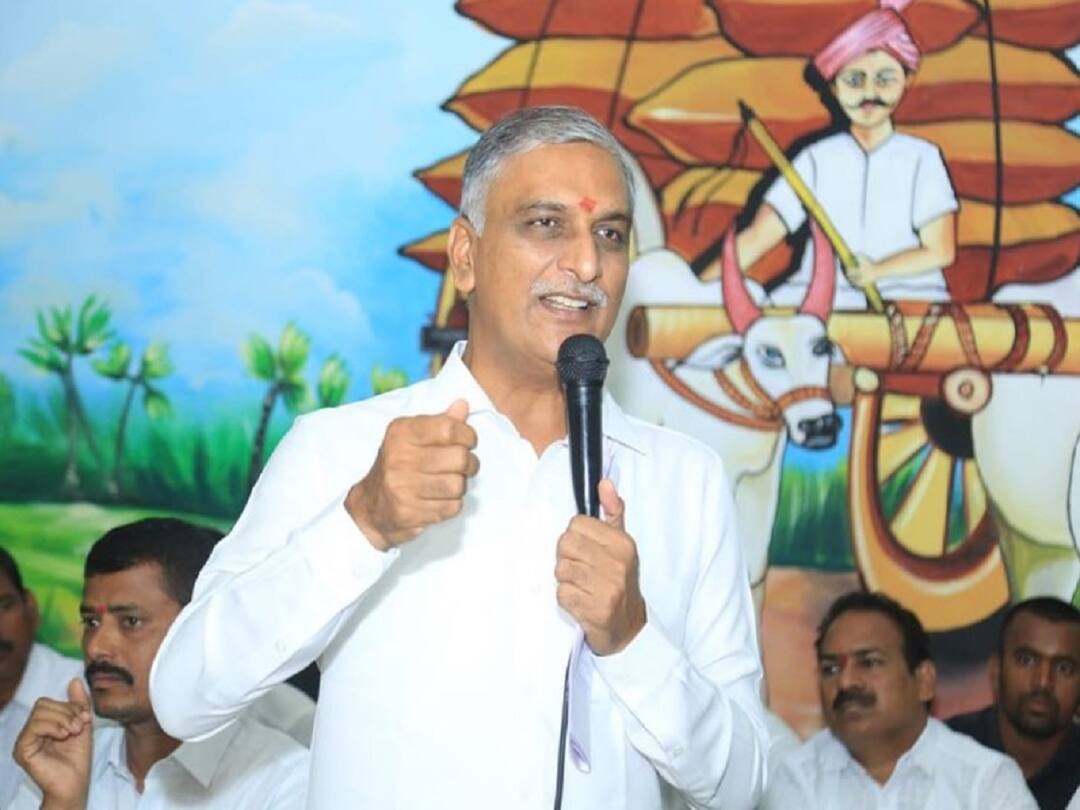 Minister Harish Rao Fires on Congress Party About Three Hours Power Comments Harish Rao: 3 పంటలకు 24 గంటలూ ఉచిత కరెంటిచ్చే BRS కావాలా, 3 గంటలు చాలన్న కాంగ్రెస్ కావాలా? హరీష్ రావు