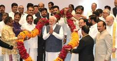 PM મોદીના નેતૃત્વમાં પ્રચંડ બહુમત મળશે..., લોકસભા ચૂંટણી 2024માં વિશાળ જનાદેશ હાંસલ કરીશું, NDAએ લીધો સંકલ્પ