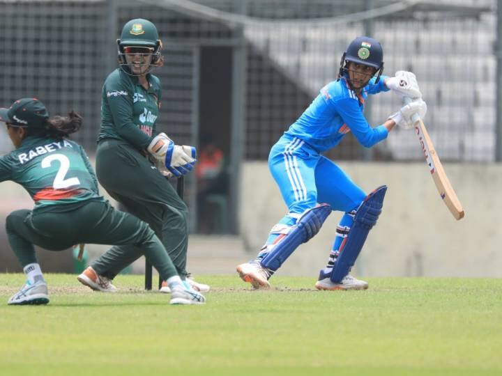 IND W vs BAN W 2nd ODI India Women Beat Bangladesh By 108 Runs Level The Series 1-1 IND W vs BAN W 2nd ODI: भारत ने बांग्लादेश को दी 108 रनों से मात, रोड्रिग्स ने दिखाया बल्ले और गेंद से कमाल