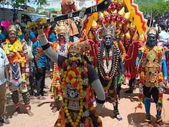 அய்யலூர் வண்டி கருப்பணசாமி கோயில் விழாவில் ஆட்டம் போட்ட கருப்பசாமி; பரவசத்தில் பக்தர்கள்