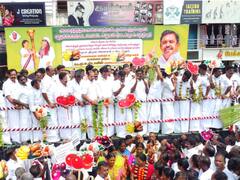 IN PICS: AIADMK Holds Protests Over Steep Rise In Vegetable Prices In Tamil Nadu