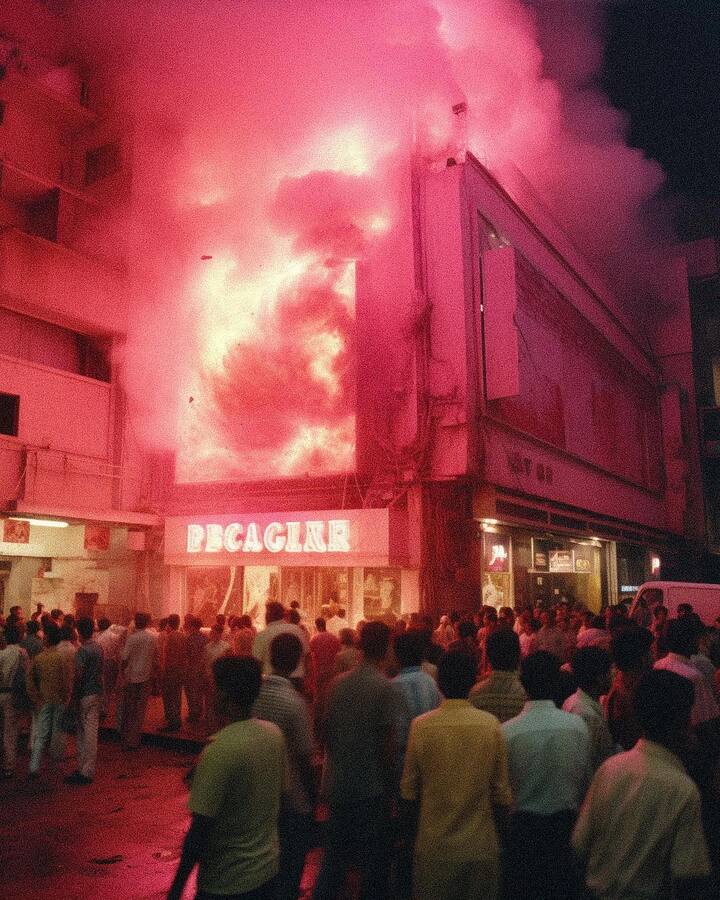 Some visuals from the Barbie and Oppenheimer set