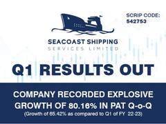 Seacoast Shipping Reports Impressive 65% Q1 PAT Growth Launches Rights Issue