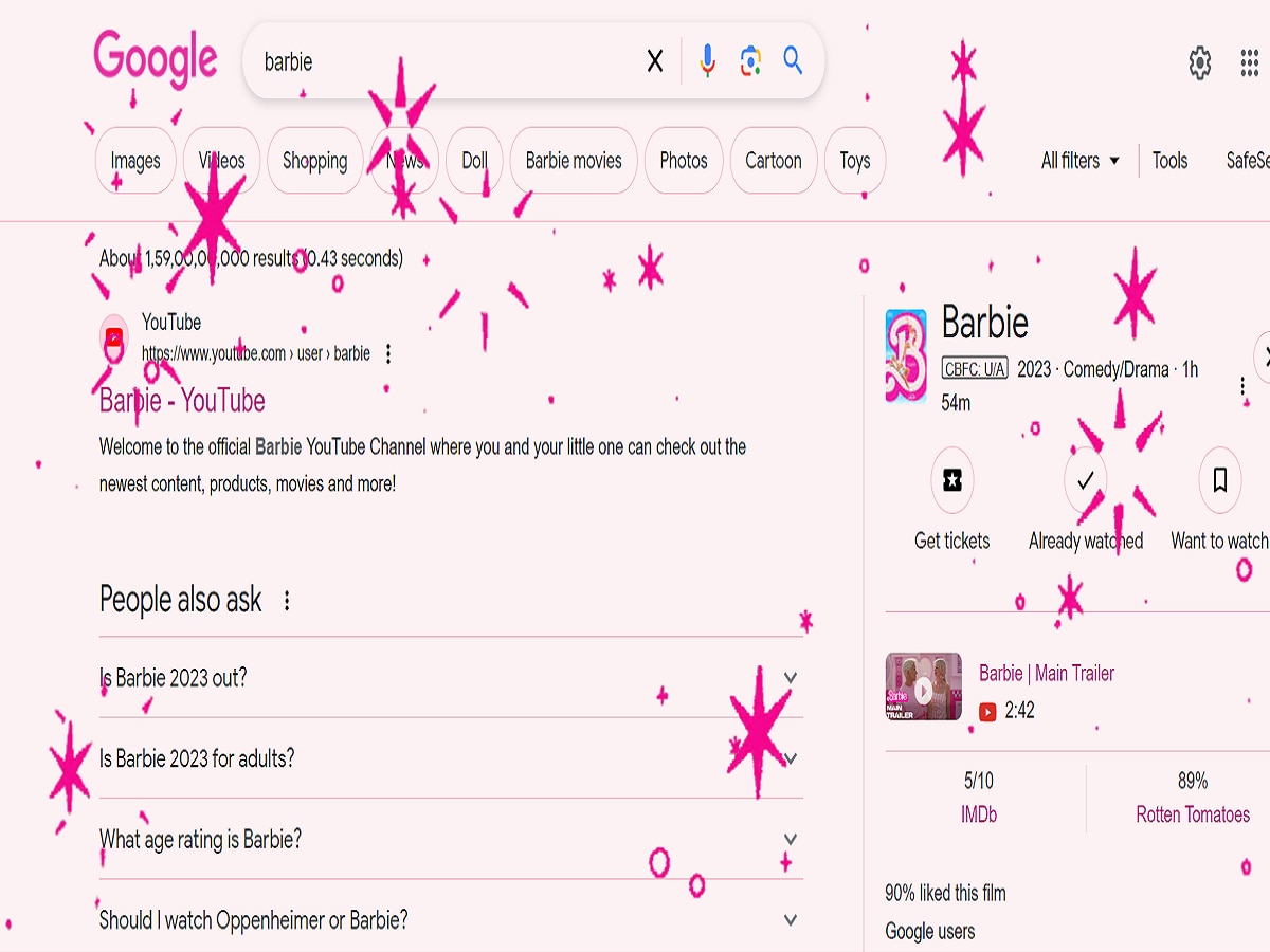 Google Launches Barbie-Themed Easter Eggs Ahead Of Movie Release
