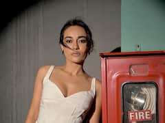 Surbhi Jyoti Aces Casual Wear In A White Tank Top & Olive Green Joggers; See