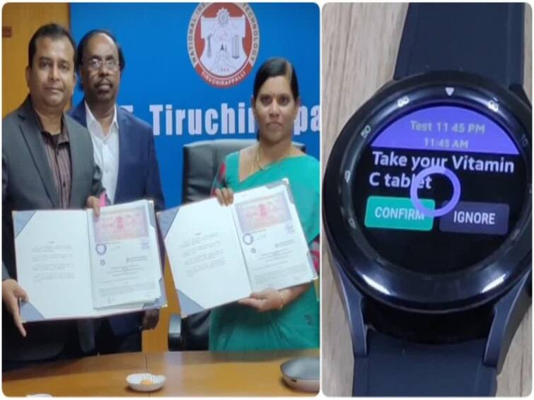 Trichy NIT College Launches Smart Watch for Patients with New Features TNN திருச்சியில் என்.ஐ.டி கல்லூரி அறிமுகம் செய்த புதிய வசதிகளுடன் நோயாளிகளுக்கான ஸ்மார்ட் வாட்ச்