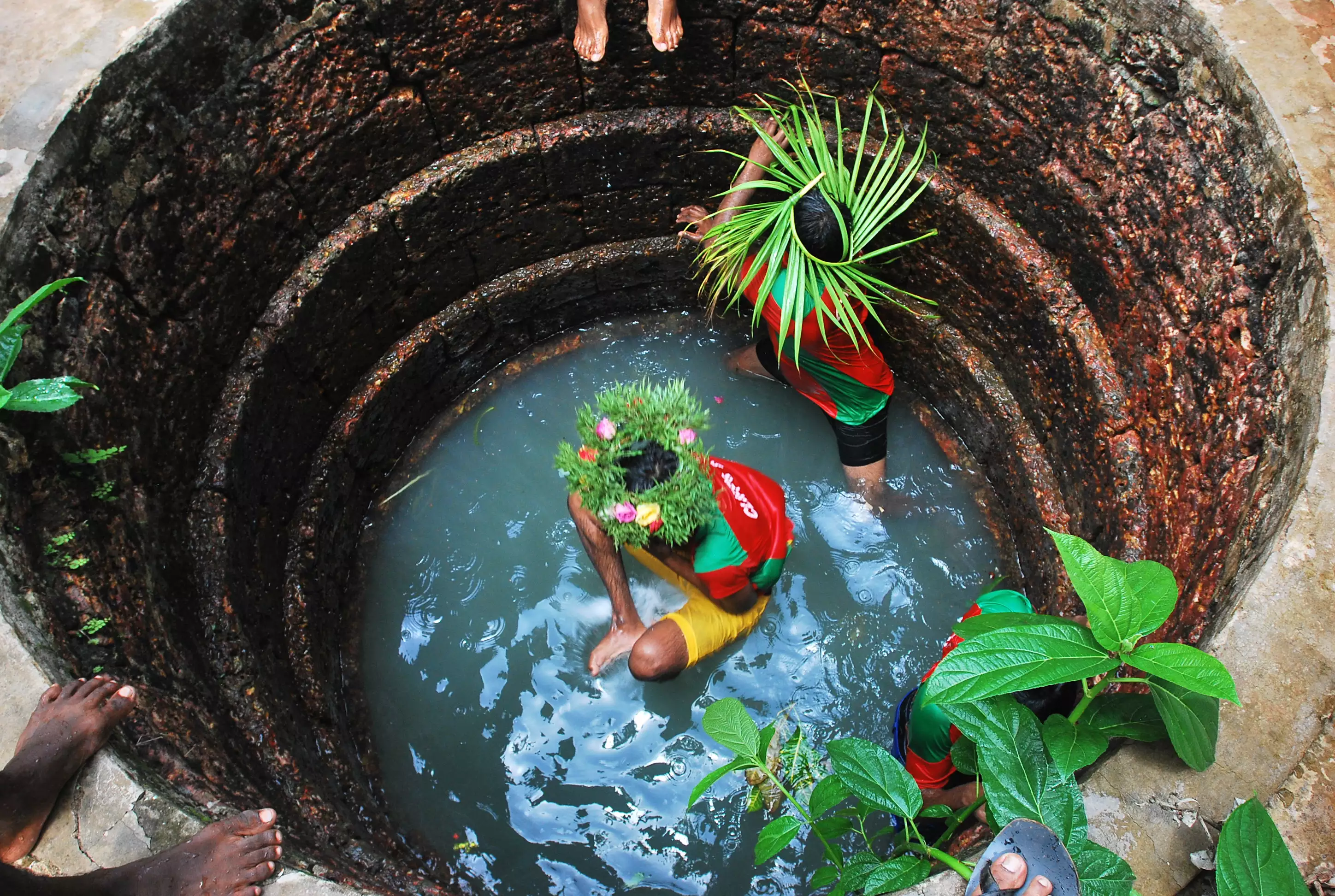 The Sao Joao Festival Of Goa Celebrated By Jumping Into Wells, Rives Know The Detail News Marathi Sao Joao Festival : भारतातील एक सण असाही, जो विहरीत उडी मारून करतात साजरा, लोकांची होते गर्दी