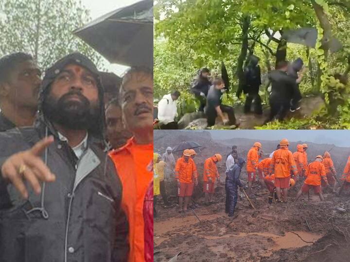 Irshalvadi Landslide : रायगडमधील इर्शाळवाडी दरड दुर्घटनेत होत्याचं नव्हतं झालं. अतिशय कठीण वाट पायाखाली तुडवत मुख्यमंत्री एकनाथ शिंदे (CM Eknath Shinde) यांनी दरड दुर्घटनास्थळी जाण्याचा निर्णय घेतला