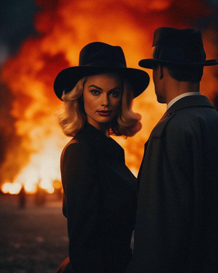 Another AI imagined Robbie look in Oppenheimer