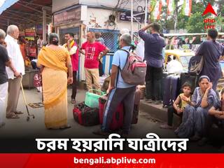 TMC Shahid Diwas: রাস্তা থেকে উধাও অধিকাংশ বাস, অমিল ট্যাক্সিও, হয়রানির শিকার যাত্রীরা