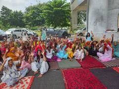 ग्रेटर नोएडा औद्योगिक विकास प्राधिकरण के खिलाफ किसानों का धरना जारी, इसलिए हो रहा आंदोलन