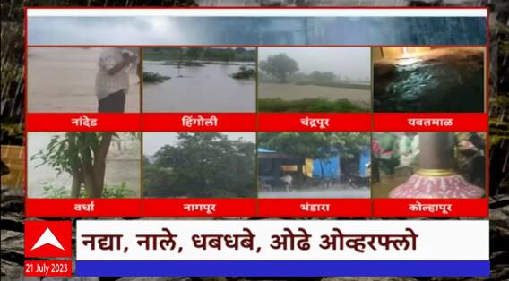 State Heavy Rain : चांदा ते बांदा जोर 'धार', राज्यात सर्वदूर जोरदार पाऊस, ठिकठिकाणी अतिवृष्टी