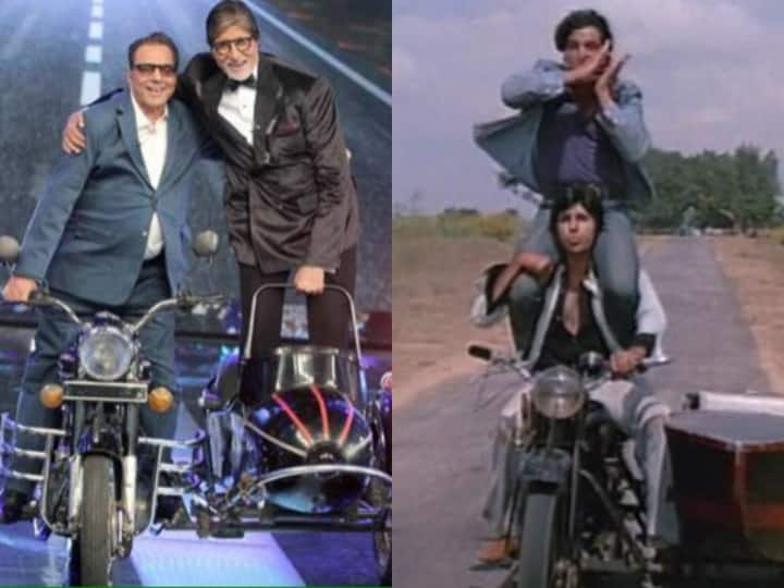 Amitabh Bachchan got iconic role of Jai in Sholay because of Dharmendra know story here Bollywood Kissa: गरम धरम की वजह से बन पाई थी शोले की स्टार जोड़ी...जानिए क्यों धर्मेंद्र के सामने गिड़गिड़ाए थे बिग बी?