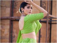 Rashmi Gautam Latest Photos : ఆకుపచ్చ గాగ్రా చోళీలో జబర్దస్త్ అందాల భామ రష్మీ గౌతమ్