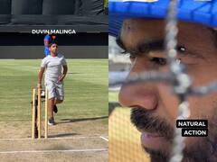 लासिथ मलिंगा के बेटे ने पिता जैसे एक्शन से गेंदबाज़ी करके उड़ाया मिडिल स्टंप! वीडियो वायरल