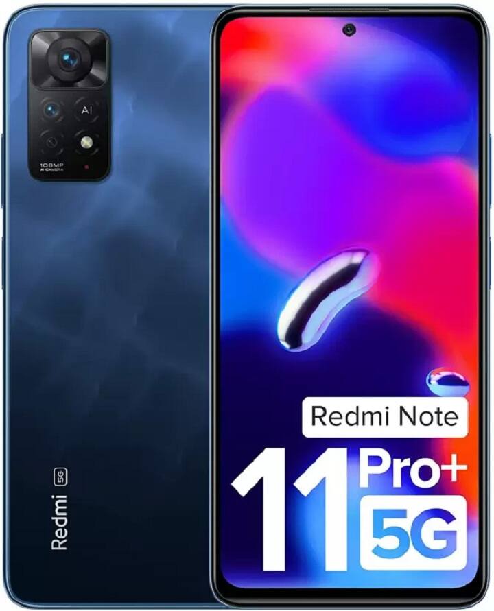 Xiaomi Redmi Note 11 Pro Plus 5G: शाओमी के रेडमी ब्रांड में यह स्मार्टफोन 108MP कैमरा के साथ आता है. फ्लिपकार्ट पर इसकी कीमत 23,990 रुपये है.