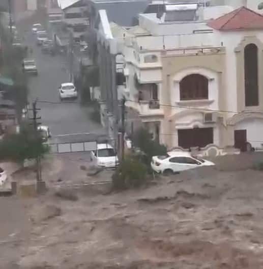 રમકડાની જેમ અનેક કાર તણાઈ છે. આ ઉપરાંત અનેક પશુઓ પણ તણાયા છે. શહેરમાં ડરનો માહોલ જોવા મળી રહ્યો છે.