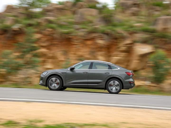 Audi Q8 e-tron Sportback review Audi Q8 E-Tron Sportback and SUV first-drive review Audi Q8 e-tron Sportback Review: भारत की सड़कों के लिए कैसी है ऑडी क्यू8 ई-ट्रॉन स्पोर्टबैक लग्जरी एसयूवी? डिटेल में समझ लीजिये