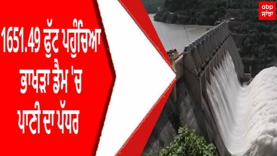 Bhakra Dam | 1651.49 ਫੁੱਟ ਪਹੁੰਚਿਆ ਭਾਖੜਾ ਡੈਮ 'ਚ ਪਾਣੀ ਦਾ ਪੱਧਰ