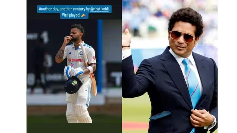 sachin-tendulkar-instagram-story-on-virat-kohli-ind-vs-wi Match Virat Kohli: ਵਿਰਾਟ ਕੋਹਲੀ ਦੇ ਫੈਨ ਬਣੇ ਸਚਿਨ ਤੇਂਦੁਲਕਰ, ਸੋਸ਼ਲ ਮੀਡੀਆ 'ਤੇ ਲਿਖੀ ਦਿਲ ਨੂੰ ਛੂਹ ਲੈਣ ਵਾਲੀ ਗੱਲ