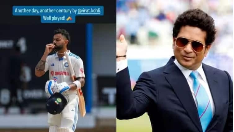 Sachin Tendulkar’s King-sized Reaction For Virat Kohli Smashes 76th International Ton During 2nd Test