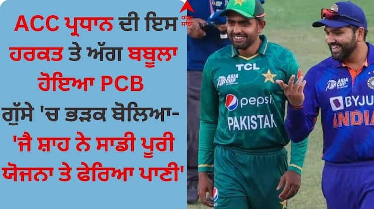 PCB unhappy with ACC president Jay Shah know the reason Asia Cup 2023: PCB ਦਾ ACC ਪ੍ਰਧਾਨ 'ਤੇ ਵੱਡਾ ਇਲਜ਼ਾਮ, ਬੋਲੇ- 'ਜੈ ਸ਼ਾਹ ਨੇ ਸਾਡੀ ਪੂਰੀ ਯੋਜਨਾ ਤੇ ਫੇਰਿਆ ਪਾਣੀ'