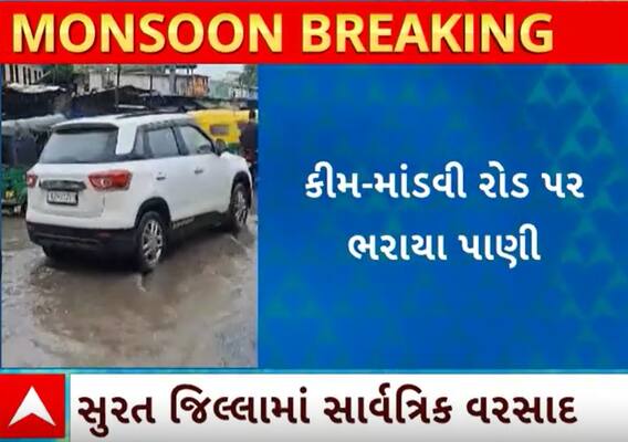 Surat Rain | સતત વરસાદ ખાબકતા રોડ રસ્તાઓની હાલત કફોડી, વાહનચાલકો પરેશાન; Watch Video