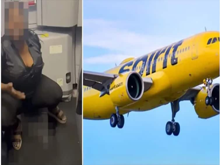 Woman urinates on plane floor after being stopped from using washroom விமானத்திலேயே சிறுநீர் கழித்த பெண்: வைரலாகும் வீடியோ- என்ன காரணம்?