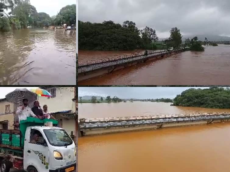 Kolhapur Heavy rains Gangavesh to Shivaji bridge road closed as water of Panchganga river came up to Gaikwad Wada Kolhapur Rain : कोल्हापुरात पंचगंगा नदी इशारा पातळीच्या उंबरठ्यावर; गंगावेश ते शिवाजी पूल रस्ता बंद, कोल्हापूर-गगनबावडा मार्गही बंद