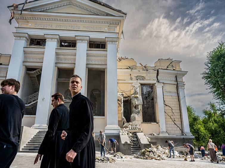 Russian Missile Strikes Claim Life And Damage Historic Cathedral In Ukraine's Odesa