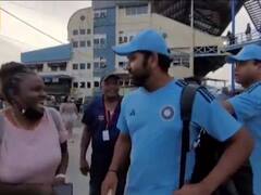 वेस्टइंडीज़ में रोहित शर्मा पर बरसा प्यार, लोकल टीम की कप्तान ने इस तरह की मुलाकात, वीडियो वायरल