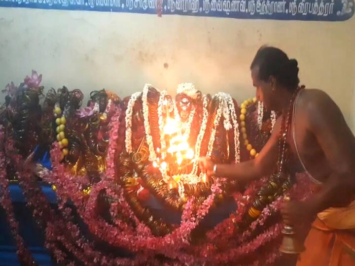 Mayiladuthurai Thirukkadaiyur Temple aadi month festival varaagi amman TNN ஆன்மீகம்: திருக்கடையூர் கோயிலில் ஆடி மாத வளர்பிறை பஞ்சமி வழிபாடு