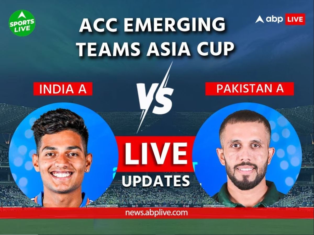 India A vs Pakistan A Final LIVE Score Updates ACC Emerging Teams Asia