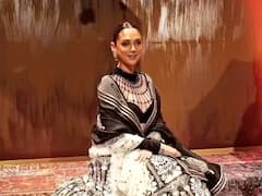 Aditi Rao Hydari Walks The Ramp In Black Lehenga Looking Like A Queen