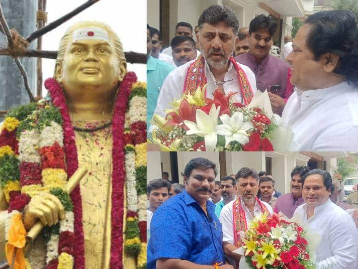 Desiya Thalaivar film crew Requested to dcm dk shivakumar for Statue of Pasumbon Muthuramalinga Devar in Karnataka Desiya Thalaivar: கர்நாடகாவில் முத்துராமலிங்க தேவருக்கு சிலை.. தேசிய தலைவர் படக்குழுவினர் கோரிக்கை..!