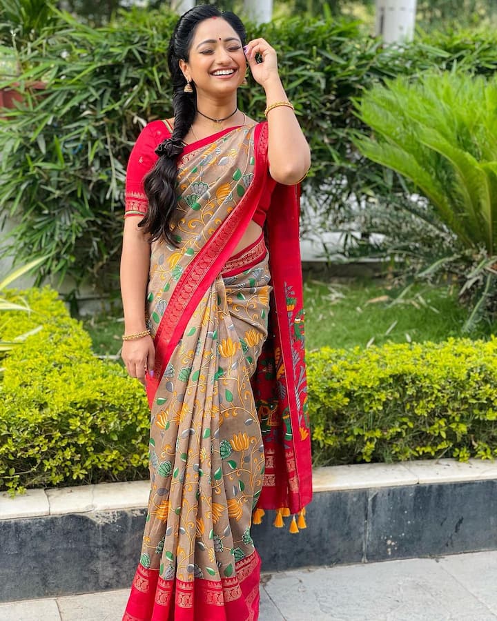 'త్రినయని' ఆషిక గోపాల్ పదుకొనె (Image Credit: Aashika Gopal Padukone Actress/Instagram)