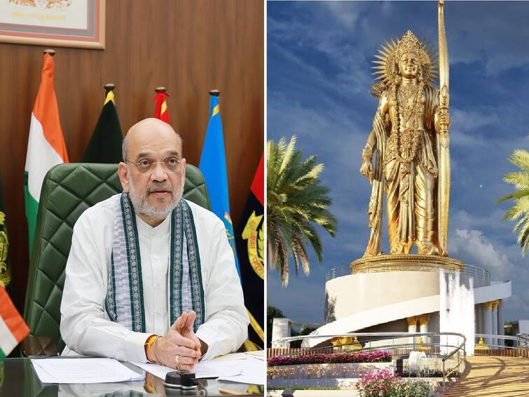 Amit Shah lays foundation stone of 108 feet tall Lord Shri Ram statue in Kurnool virtually Amit Shah: మంత్రాలయంలో శ్రీరాముడి విగ్రహానికి అమిత్ షా శంకుస్థాపన, 108 అడుగుల ఎత్తున నిర్మాణం