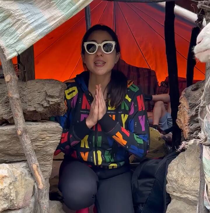 सारा अली खान काम के साथ- साथ सोशल मीडिया पर भी काफी एक्टिव हैं. जहां वो फैंस के साथ अक्सर अपने ट्रिप की तस्वीरें शेयर करती हैं.