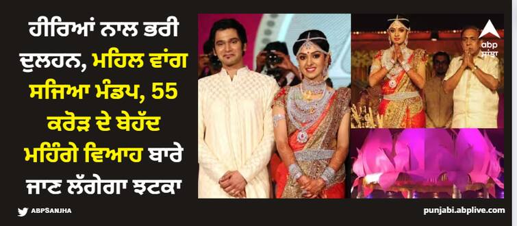 kerala-richest-businessman-ravi-pillai-daughter-aarti-pillai-marriage-busniessman-spent-over-55-crores-in-this-function Kerala Richest Businessman Marriage: ਹੀਰਿਆਂ ਨਾਲ ਭਰੀ ਦੁਲਹਨ, ਮਹਿਲ ਵਾਂਗ ਸਜਿਆ ਮੰਡਪ, 55 ਕਰੋੜ ਦੇ ਬੇਹੱਦ ਮਹਿੰਗੇ ਵਿਆਹ ਬਾਰੇ ਜਾਣ ਲੱਗੇਗਾ ਝਟਕਾ