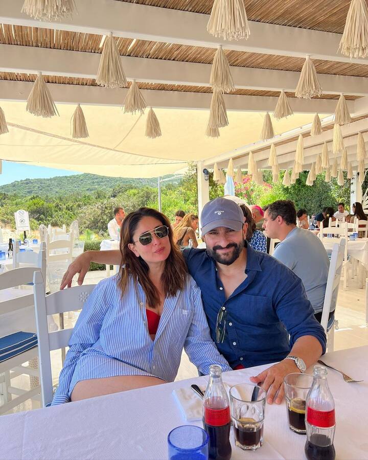 She also gave her followers a glimpse of her lunch with her family at a beach. (Image: Instagram/@kareenakapoorkhan)