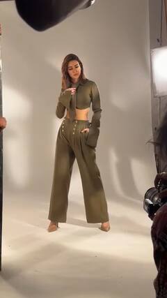 Kriti Sanon Shows Real Power Dressing In Monochromatic Suit; See Pics