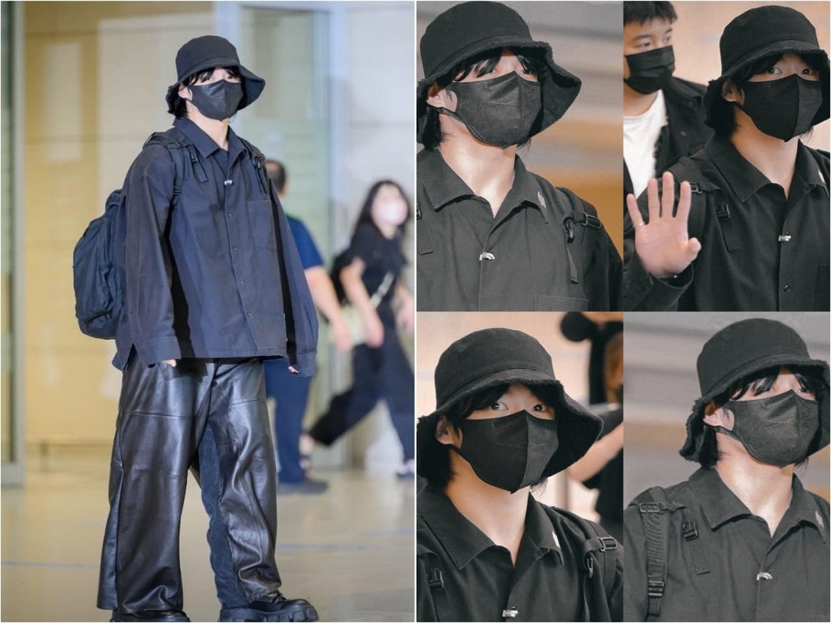 방탄소년단 진  Face of LV Jin's airport outfits feat. the green Louis Vuitton Litter  Bag : 네이버 블로그