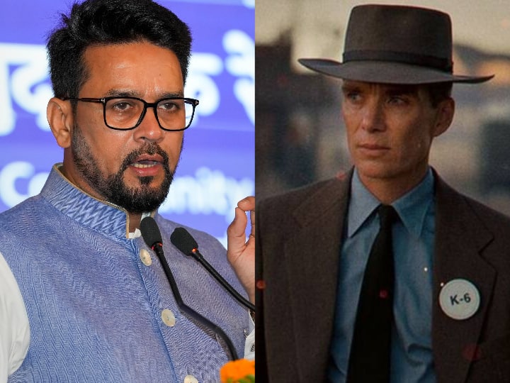 सेंसर बोर्ड पर भड़के अनुराग ठाकुर, Oppenheimer से हटाया जाएगा इंटीमेट सीन! भगवद गीता का हुआ था जिक्र Oppenheimer Bhagavad Gita scene controversy Anurag Thakur warning to CBFC सेंसर बोर्ड पर भड़के अनुराग ठाकुर, Oppenheimer से हटाया जाएगा इंटीमेट सीन! भगवद गीता का हुआ था जिक्र