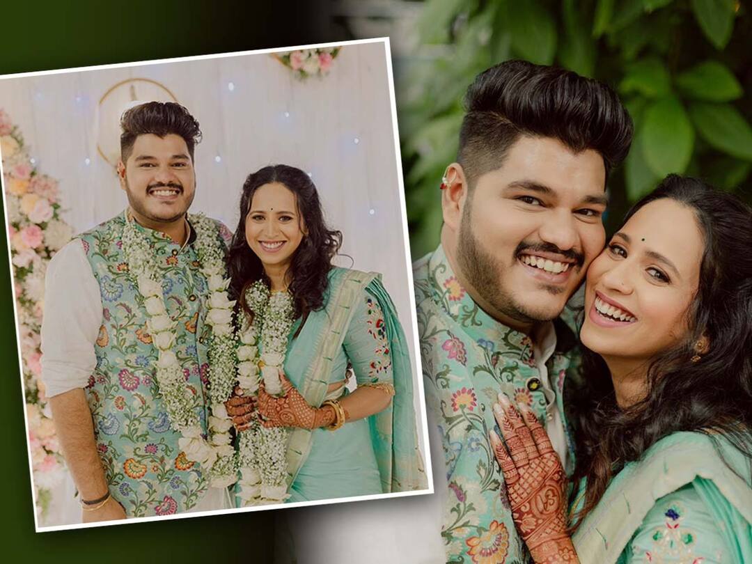 Swanandi Tikekar Ashish Kulkarni Engagement see photo Swanandi Tikekar Ashish Kulkarni wedding update Dil dosti duniyadari fame Swanandi Tikekar indian idol fame Ashish Kulkarni uday tikekar aarti ankalikar tikekar Swanandi Tikekar Ashish Kulkarni Engagement : स्वानंदी टिकेकर आणि आशिष कुलकर्णीचा थाटात पार पडला साखरपुडा; लवकरच अडकणार लग्नबंधनात