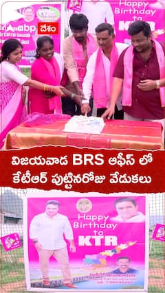 విజయవాడలో కేటీఆర్ పుట్టినరోజు వేడుకలు