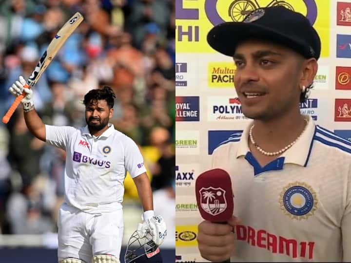 Why did Ishan Kishan thank Rishabh Pant after scoring his/her first Test fifty?