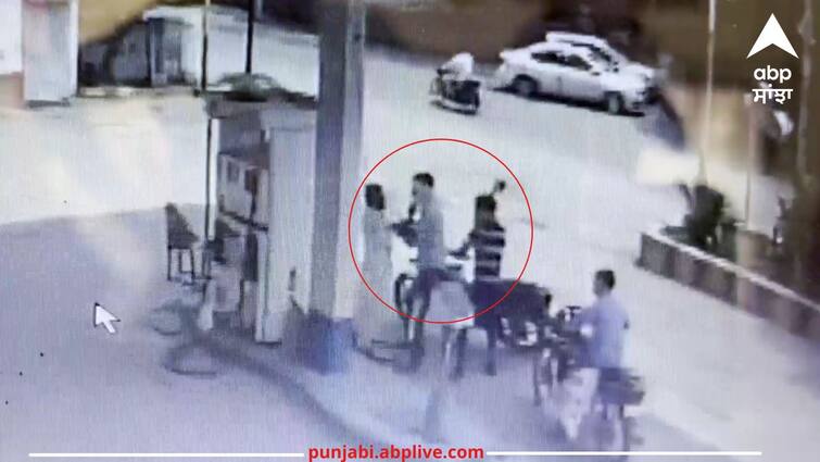 pump robbed in lehragaga worker attacked with axe incident captured in CCTV Sangrur News: ਪੰਪ ਤੋਂ ਤੇਲ ਪਵਾ ਕੇ ਲੁੱਟਿਆ ਕਰਿੰਦਾ, ਕੁਹਾੜੀ ਨਾਲ ਕੀਤਾ ਹਮਲਾ, ਵਾਰਦਾਤ ਸੀਸੀਟੀਵੀ 'ਚ ਕੈਦ