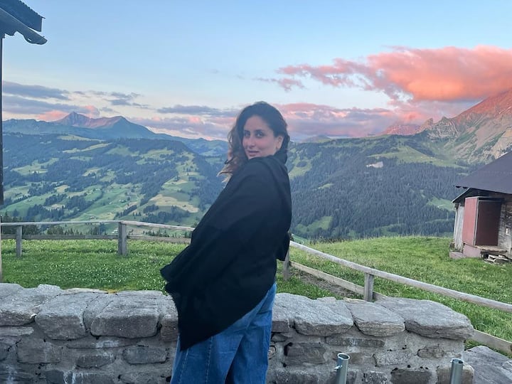 Kareena also posted a picture of herself in a beautiful location wrapped in a shawl. (Image: Instagram/@kareenakapoorkhan)