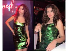 Avneet Kaur Dolls Up In An Off Shoulder Bodycon Metallic Gown | SEE PICS