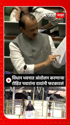Ajit Pawar :विधान भवनात आंदोलन करणाऱ्या रोहित पवारांना दादांनी फटकारलं